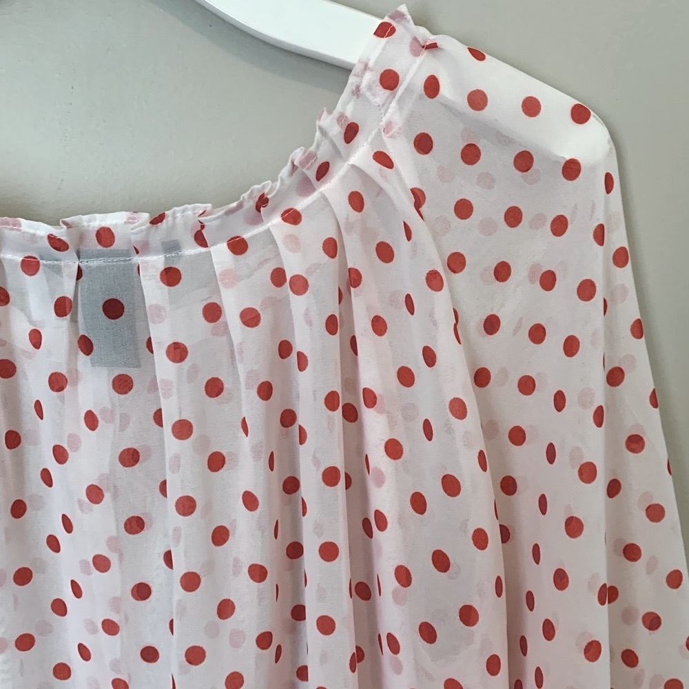 H&M size 4 polka dot peasant blouse - Picture 12 of 16